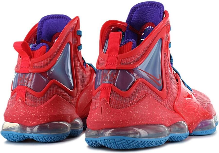 Nike Lebron 19 Siren Red Siren Red Laser Blue Schoenmaat 45 1 2 Basketball Performance Mid CZ0203 600 - Foto 8