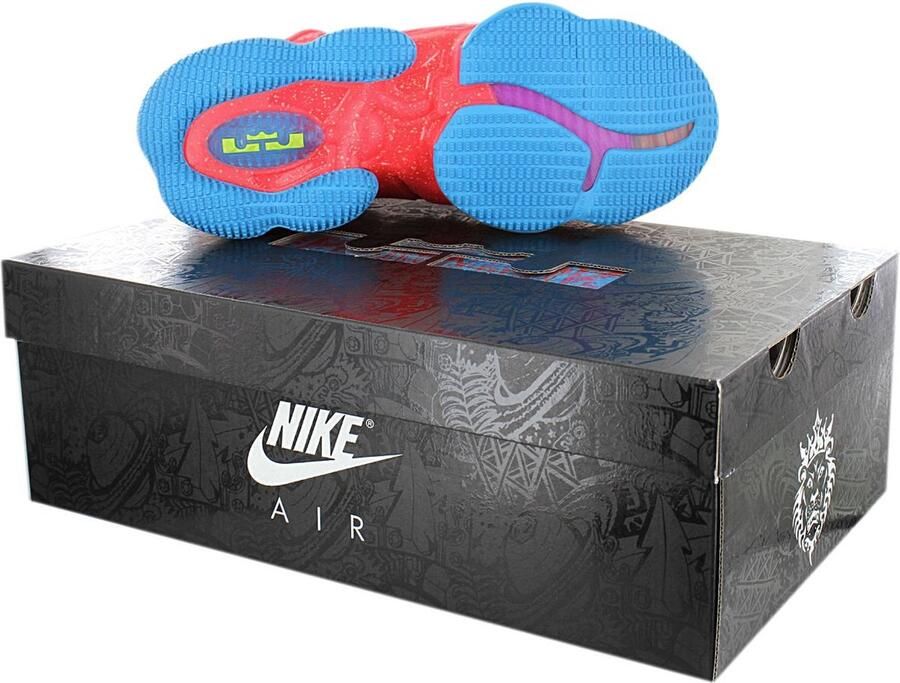 Nike Lebron 19 Siren Red Siren Red Laser Blue Schoenmaat 45 1 2 Basketball Performance Mid CZ0203 600 - Foto 7