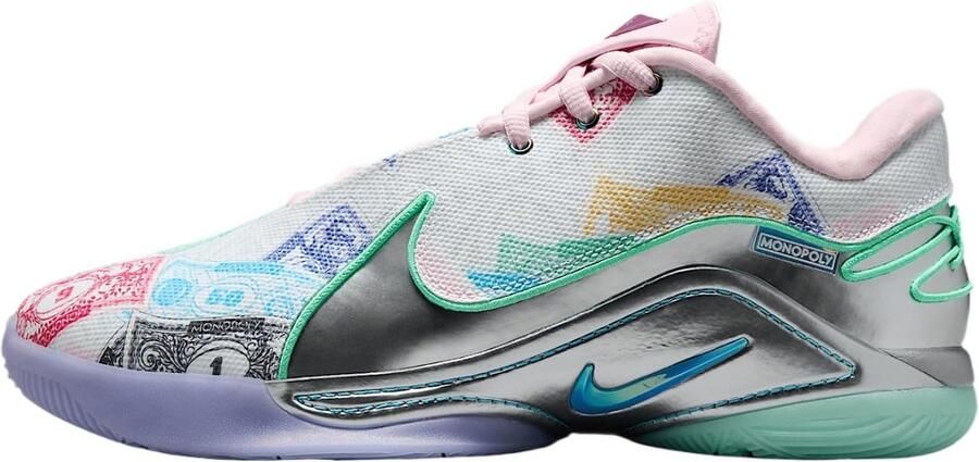 Nike LeBron 22 Monopoly Basketbalschoenen Wit Groen Roze Baltic Blauw