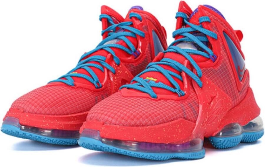 Nike Lebron 19 Siren Red Siren Red Laser Blue Schoenmaat 45 1 2 Basketball Performance Mid CZ0203 600 - Foto 10
