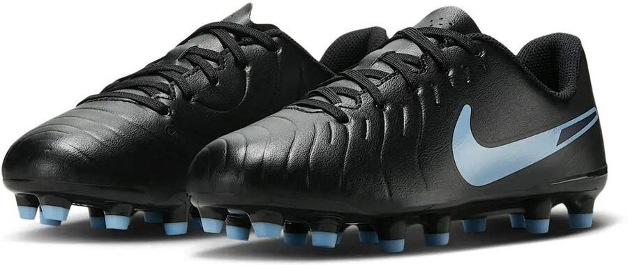 Nike Low top voetbalschoenen voor kleuters kids (meerdere ondergronden) Jr. Tiempo Legend 10 Club Black - Foto 2