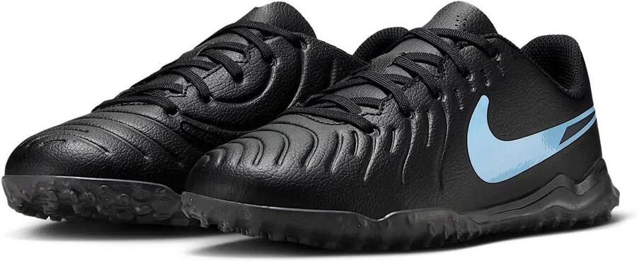 Nike Low-top voetbalschoen voor kleuters kids (turf) Jr. Tiempo Legend 10 Club Black
