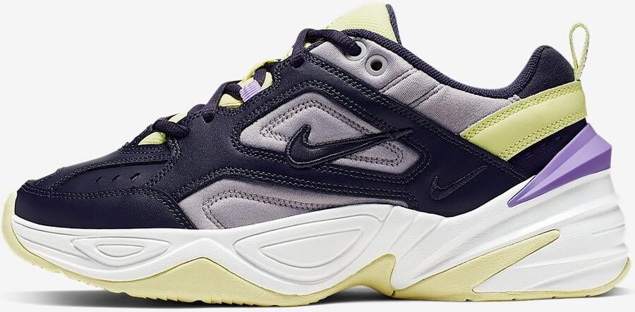 Nike M2K Tekno Gridiron Atmosphere Grey Luminous Green Gridiron Grijs Groen M2K Lifestyle Dames Sneakers voor Vrouwen