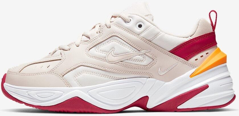 Nike M2K Tekno Desert Sand Phantom Wild Cherry Desert Sand Wit M2K Tekno Lifestyle Dames Sneakers voor Vrouwen