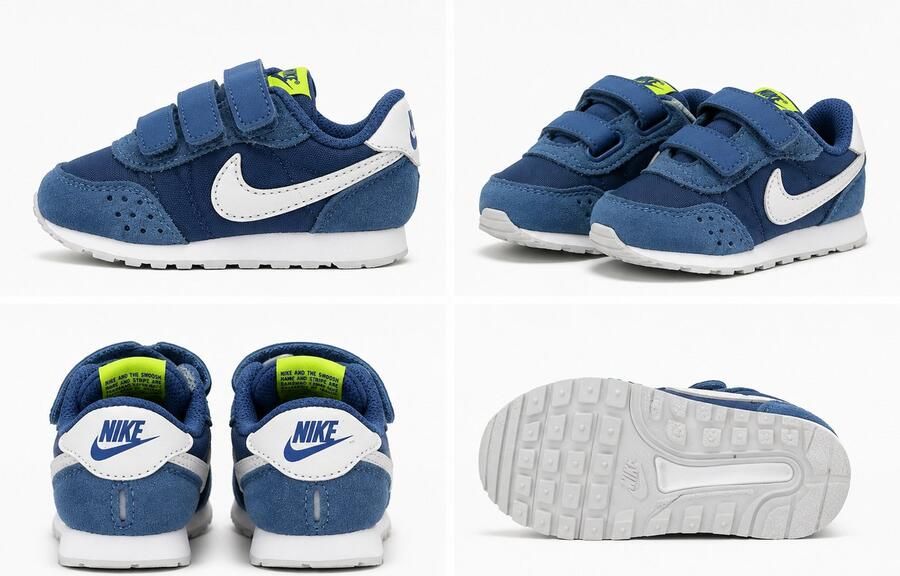 Nike MD Valiant TDV Babyschoenen Unisex Blauw Wit Klittenband - Foto 2