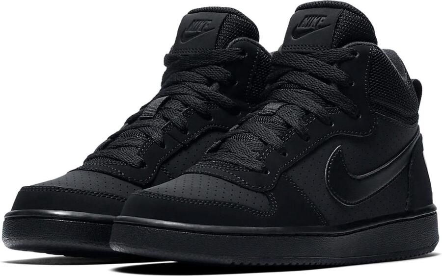 Nike Meisjes Sneakers Court Borough Mid (kids) Zwart