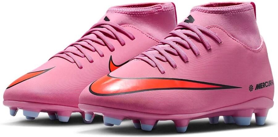 Nike High top voetbalschoenen voor kleuters kids (meerdere ondergronden) Jr. Mercurial Superfly 10 Club Magic Flamingo Magic Flamingo