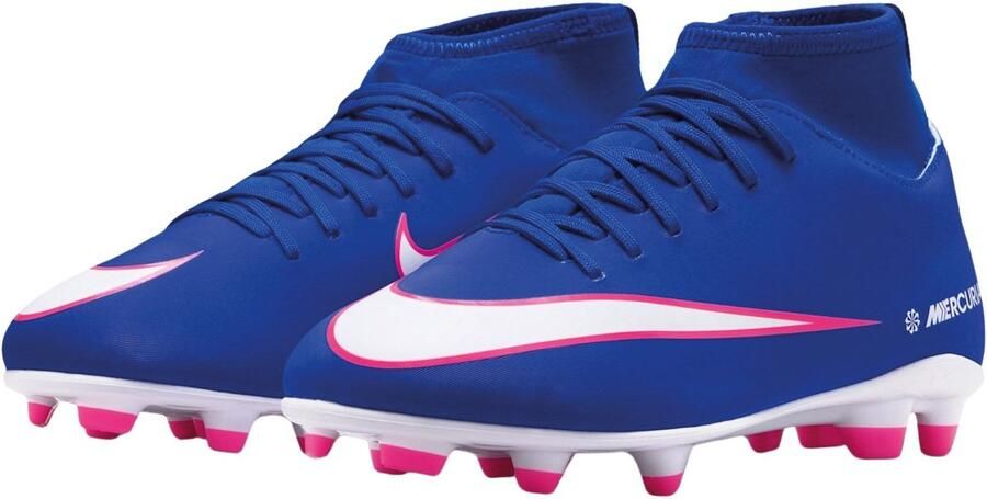 Nike High top voetbalschoenen voor kleuters kids (meerdere ondergronden) Jr. Mercurial Superfly 10 Club Blauw - Foto 3