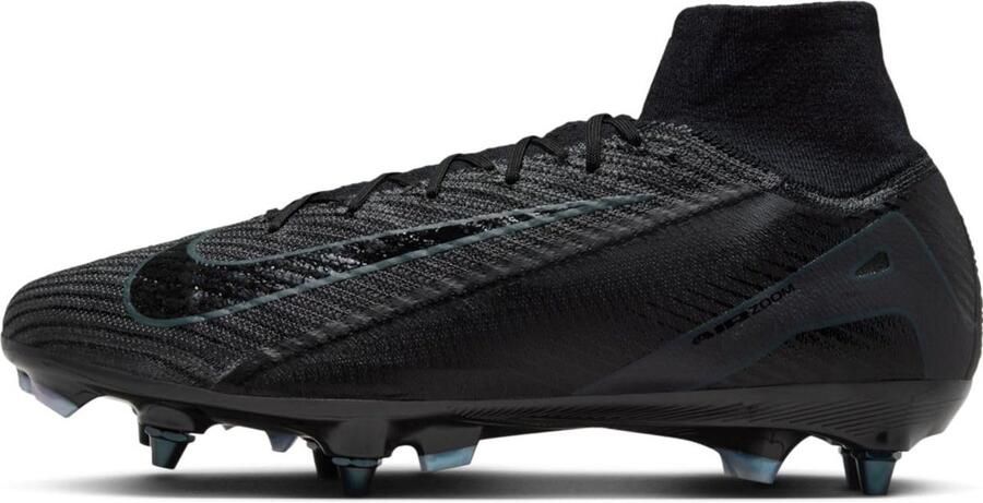 Nike Mercurial Superfly 10 Elite SG-PRO Voetbalschoenen diepzwart jungle zwart