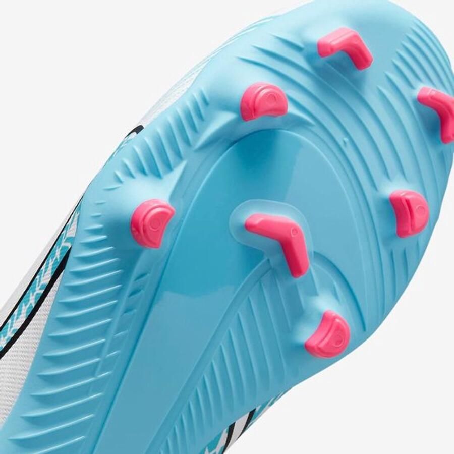 Nike Mercurial Vapor 15 Club Voetbalschoenen Wit Pink Blast Baltic Blue Wit Roze Mercurial Voetbal Kinder
