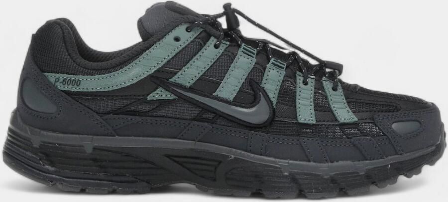 Nike Lage Sneakers Baskets p-6000 anthracite green