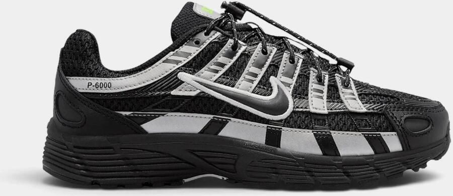 Nike Sneakers P-6000 Black Metallic Silver Volt Ice (GS)