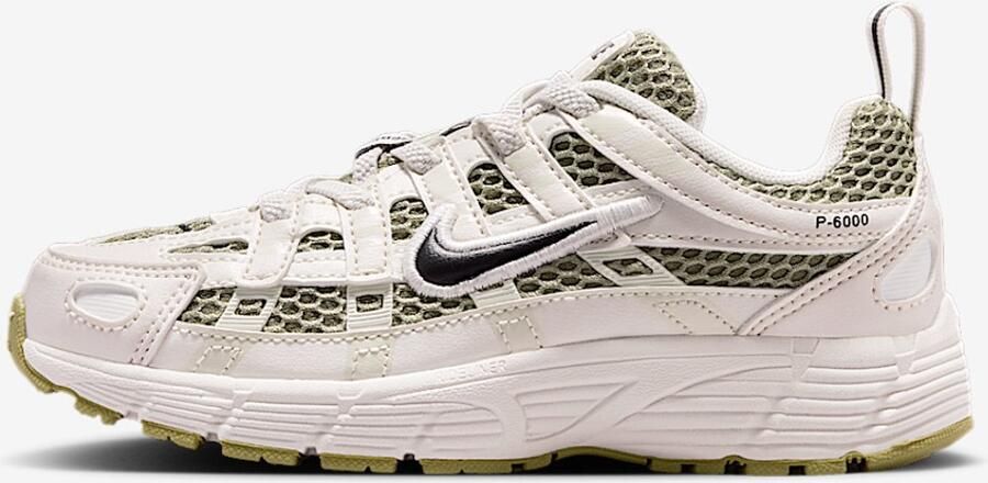 Nike P-6000 BR (PS) Sneakers Neutral Olive Black-Sail-Phantom Olijfgroen Zwart P-6000 Lifestyle Kinder Sneakers voor en