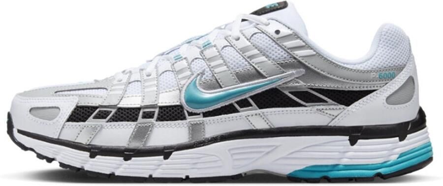 Nike Schoenen P-6000 White Metallic Silver Black Dusty Cactus- White Metallic Silver Black Dusty Cactus - Foto 2