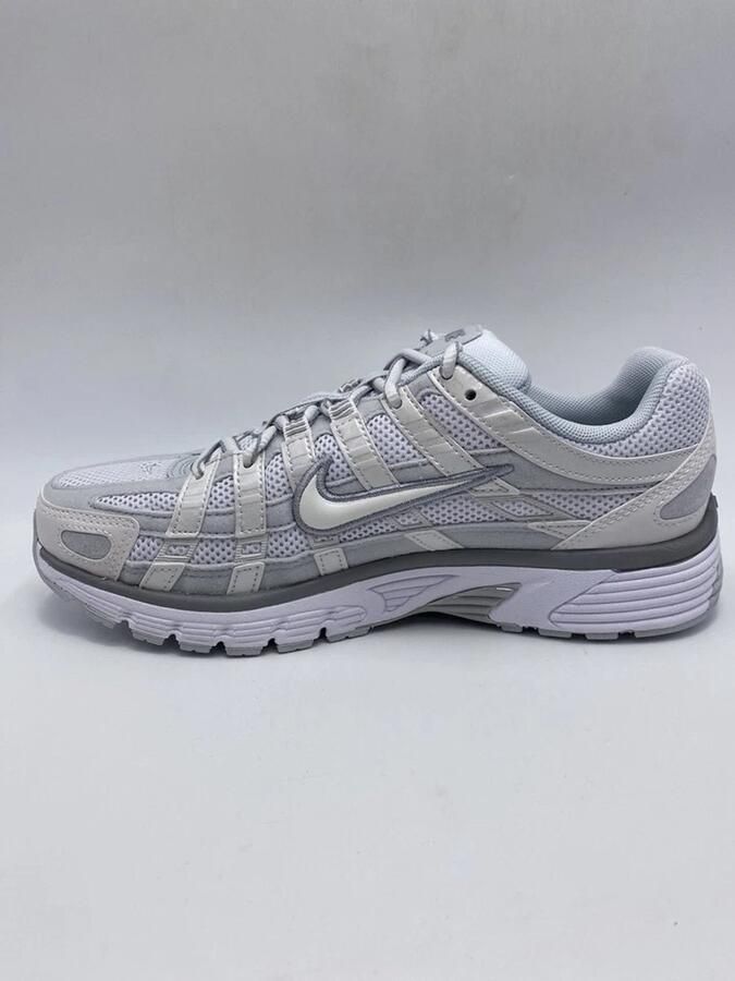 Nike P-6000 Metallic Summit White Pure Platinum Wolf Grey White- Metallic Summit White Pure Platinum Wolf Grey White