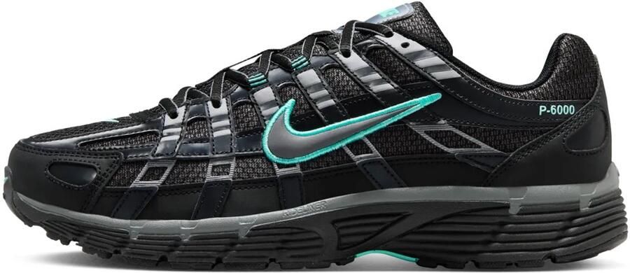 Nike P-6000 Sneakers Zwart Hyper Turquoise Cool Grey P-6000 Lifestyle Heren Sneakers voor Mannen