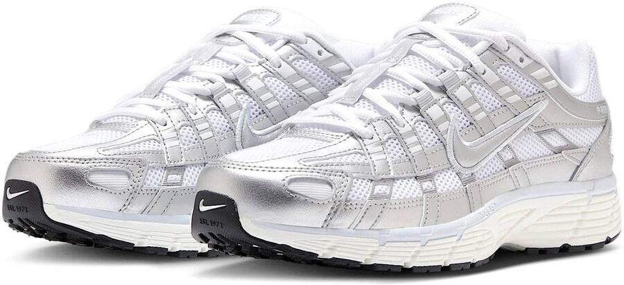 Nike P-6000 White Blue Tint Sail Metallic Silver (W)