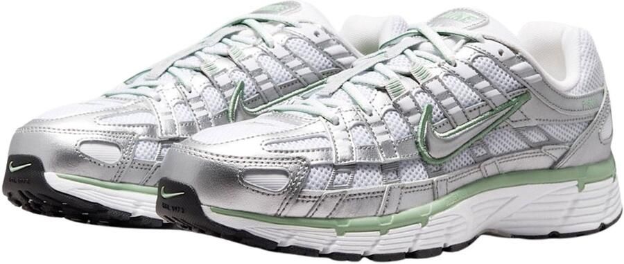 Nike P-6000 Sneakers Metallic Silver Steam-White Zilver Wit P-6000 Lifestyle Dames Sneakers voor Vrouwen - Foto 2