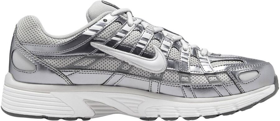 Nike P-6000 Grey Fog Metallic Cool Grey Cool Grey Wit Grijs Wit P-6000 Lifestyle Dames Sneakers voor Vrouwen