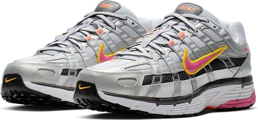 Nike Schoenen P-6000 White Metallic Platinum Hyper Crimson Laser Fuchsia- Heren White Metallic Platinum Hyper Crimson Laser Fuchsia - Foto 2
