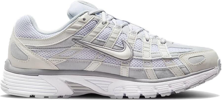 Nike P-6000 Metallic Summit White Pure Platinum Wolf Grey White- Metallic Summit White Pure Platinum Wolf Grey White - Foto 5