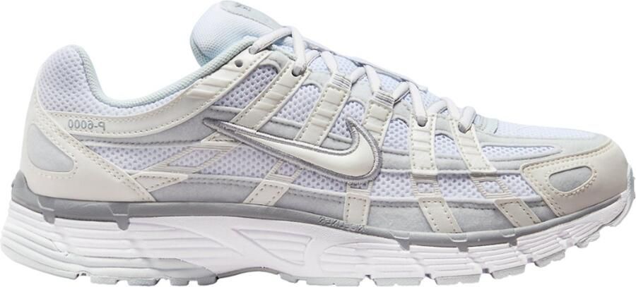 Nike P-6000 Dames Metallic Summit White Pure Platinum Wolf Grey White- Dames Metallic Summit White Pure Platinum Wolf Grey White - Foto 5