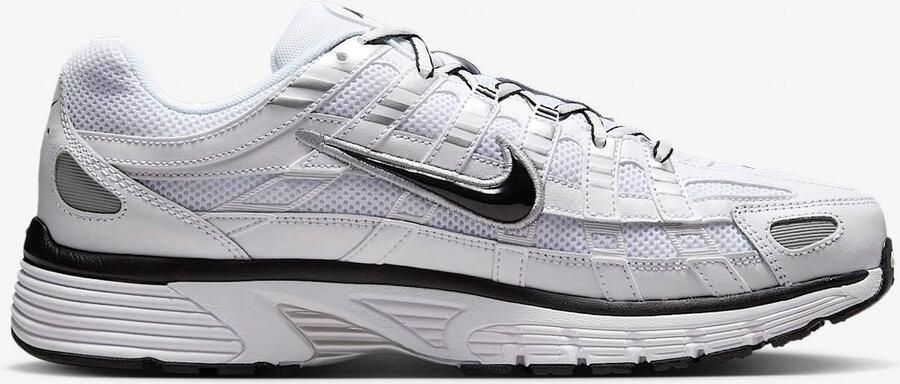 Nike Sportswear Sneakers laag 'P-6000' zilvergrijs zwart wit