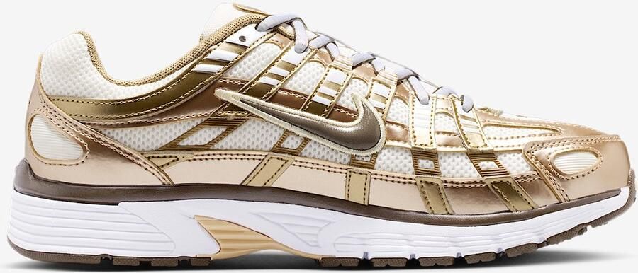 Nike P-6000 W Sail Dark Hazel-Linen-White Beige Bruin Wit P-6000 Lifestyle Dames Sneakers voor Vrouwen - Foto 2