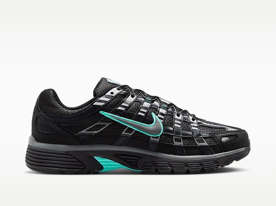 Nike P-6000 Zwart Hyper Turquoise Cool Grey Metallic Cool Grey Zwart Grijs P-6000 Lifestyle Heren Sneakers voor Mannen