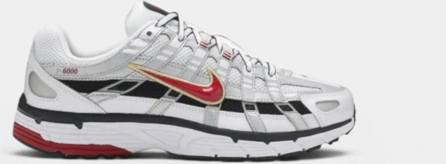 Nike Lage Sneakers P-6000 White Gold Red ( 's)