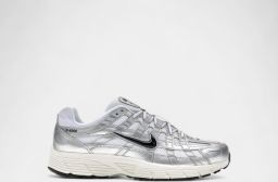 Nike P-6000 White Metallic Silver Flat Silver Black