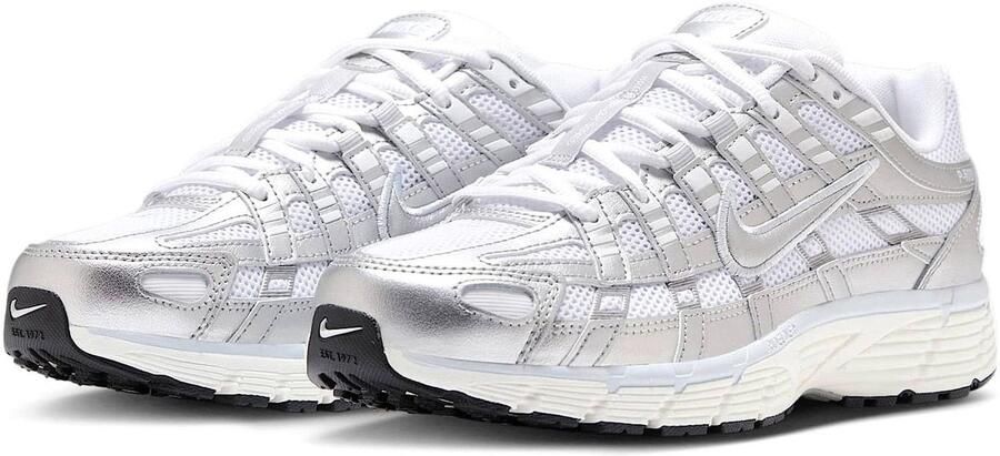 Nike P-6000 Wit Zilver Gebroken Wit Sneakers Dames