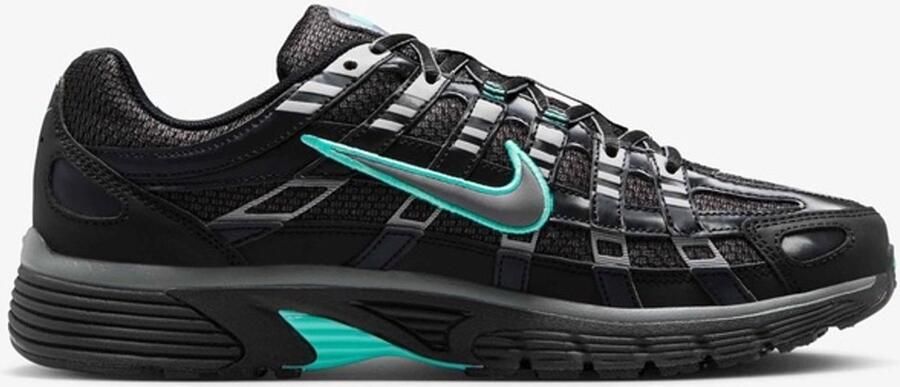 Nike P-6000 Zwart Hyper Turquoise Cool Grey Metallic Cool Grey Zwart Grijs P-6000 Lifestyle Heren Sneakers voor Mannen