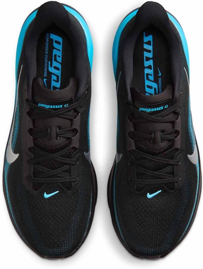 Nike Pegas Hardloopschoenen Heren Zwart Blauw