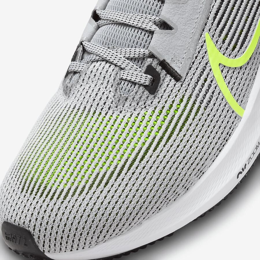 Nike Pegas Hardloopschoenen Wolf Grey Black-White-Volt Grijs Zwart Pegasus Hardlopen Heren