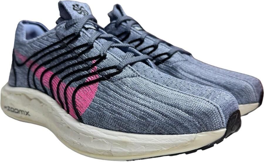 Nike Pegasus Turbo Next Nature Hardloopschoenen Grijs Wit Roze