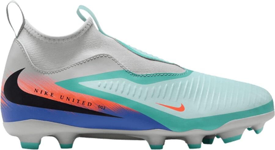 Nike Phantom 6 High Academy FG Blauw Voetbalschoenen Kinderen