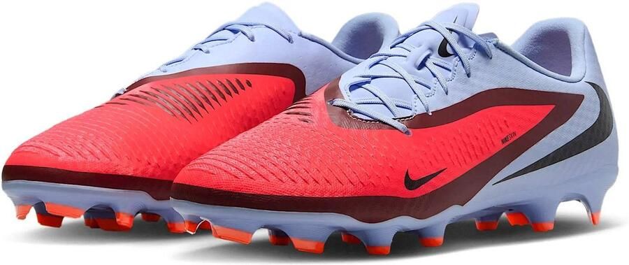 Nike Phantom 6 Low Academy Voetbalschoenen Royal Tint Bright Crimson Blauw Rood Phantom Voetbal Unisex - Foto 2