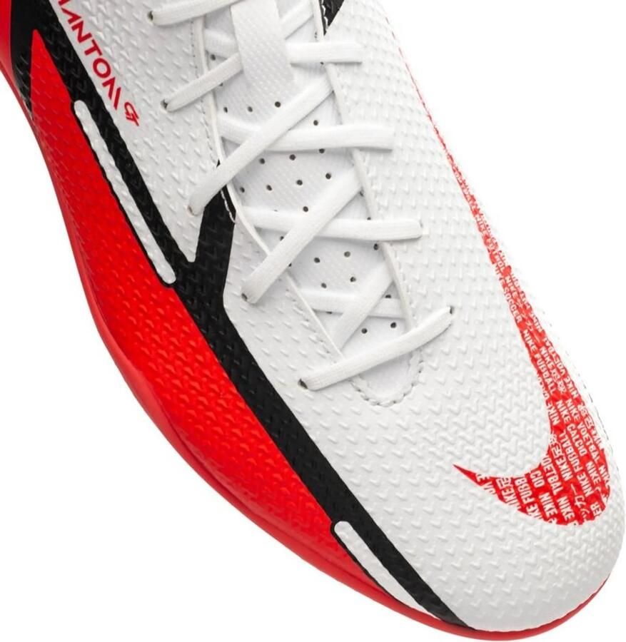 Nike Phantom GT2 Club MG Voetbalschoenen Wit Volt Bright Crimson Wit Geel Phantom Voetbal Unisex Voetbalschoenen Doos zonder deksel