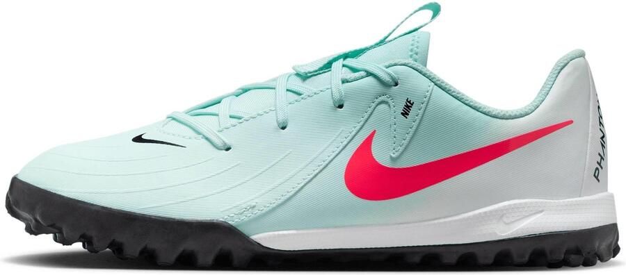 Nike Phantom GX 2 Academy Junior Voetbalschoenen Mint Atomic Red-Off Noir 4Y