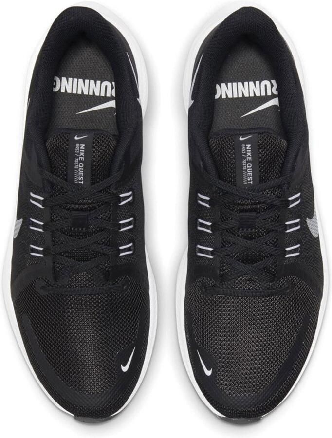 Nike Quest 4 Hardloopschoenen voor dames(straat) Black Dark Smoke Grey White Dames - Foto 3