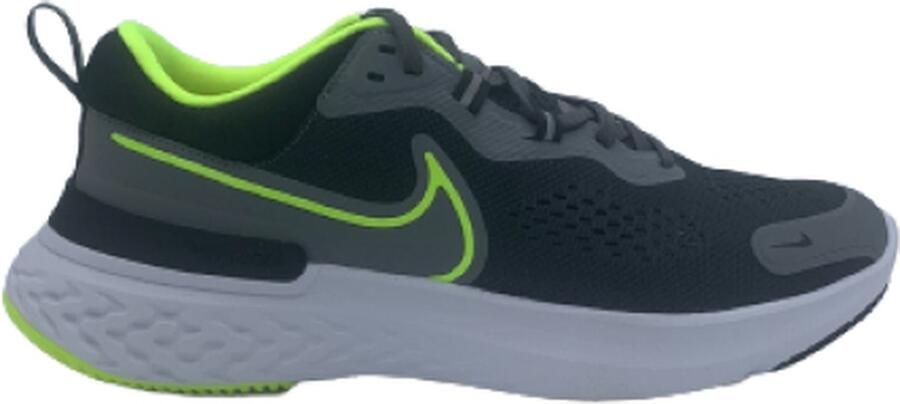 Nike React Miler 2 Sneakers Mannen Zwart Wit Groen - Foto 3