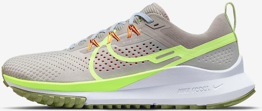 Nike Pegasus Trail 4 Hardloopschoenen Light Iron Ore Cobblestone Football Grey Volt Grijs Groen Pegasus Hardlopen Heren - Foto 3