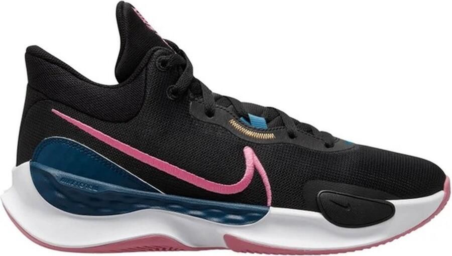 Nike Renew Elevate 3 Black Pinksicle Valerian Blue Schoenmaat 40 1 2 Basketball Performance Low DD9304 004 - Foto 3