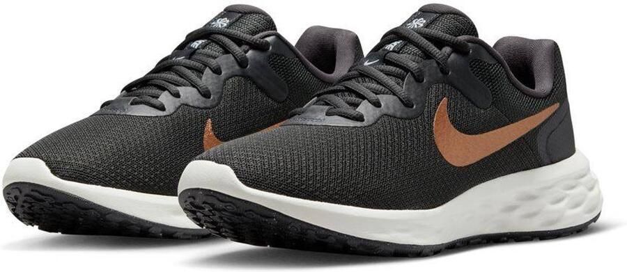 Nike Revolution 6 Donker Grijs Metallic Koper Sportschoenen Dames Doos Zonder Deksel