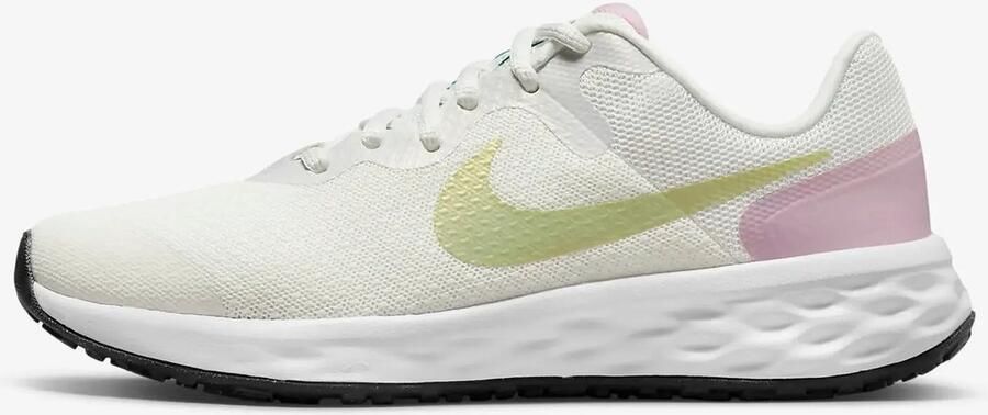 Nike Revolution 6 NN SE GS Hardloopschoenen 36 Summit White Honeydew Wit Lichtgroen Kids Running - Foto 2