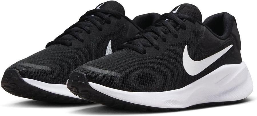 Nike Revolution 7 Zwart Wit Hardloopschoenen Sportschoenen Dames