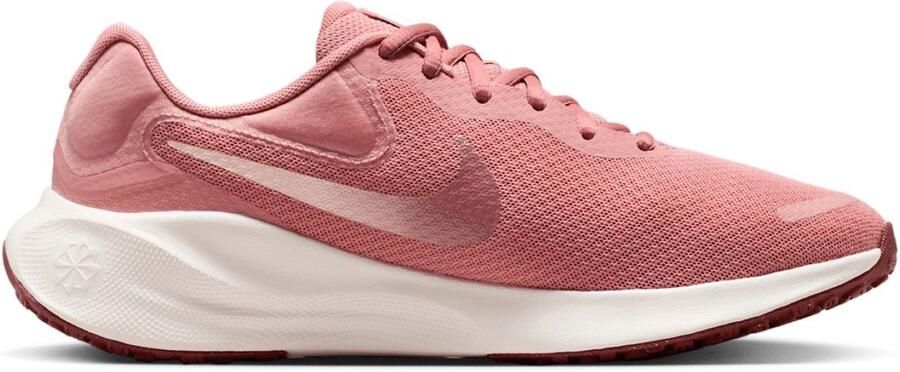 Nike Revolution 7 Hardloopschoenen Red Stardust Washed Coral Pale Ivory Red Sepia Rood Grijs Revolution Hardlopen Dames