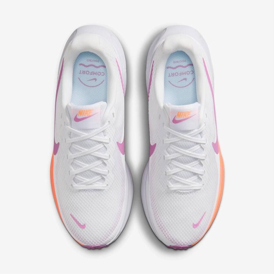 Nike Revolution 8 Hardloopschoenen White Light Magenta-Orange Pulse Wit Roze Revolution Hardlopen Dames Hardloopschoenen voor Vrouwen