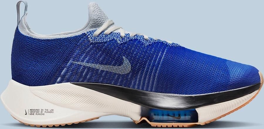 Nike Air Zoom Tempo NEXT% Flyknit Hardloopschoenen voor (straat) Blauw